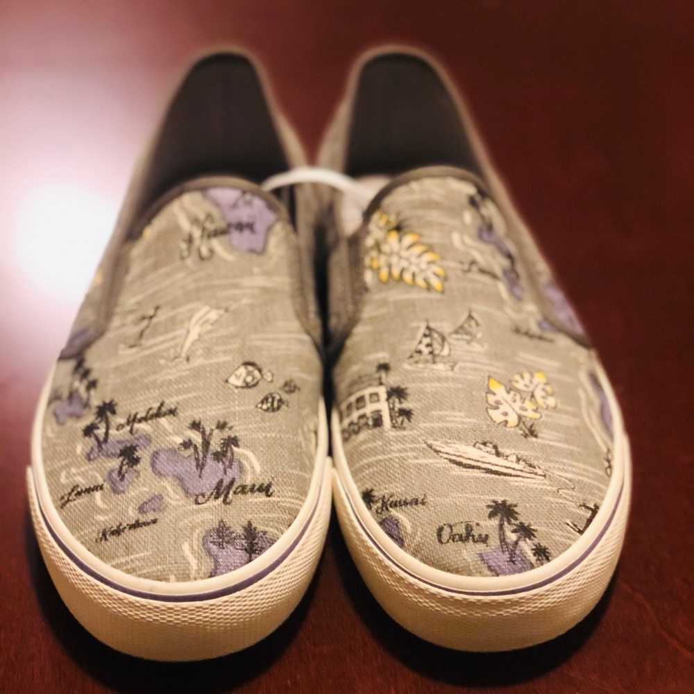 Tommy Bahama Canvas Slip On Shoes Hawaii Vans